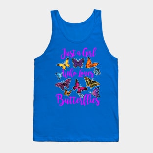 just a girl who loves butterfly 1 Tank Top